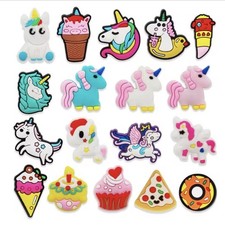 18teiliges Einhorn Charms Set Clogs Unicorn Charms Schuhschmuck Sandale Anhänger
