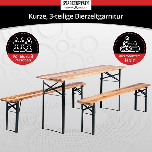 Bierzeltgarnitur - 2x,