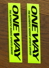 ONEWAY One way 2 X Aufkleber Sticker Langlauf Biathlon Cross Country Ski 