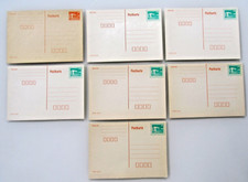 7 x Ganzsachen Postkarte DDR