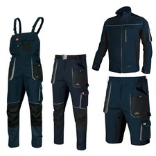 Arbeitshose Latzhose Bundhose Arbeitsjacke Shorts Stretch blau Arbeitsbekleidung