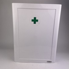 Vintage Medikamentenschrank Weiß Plastik Leicht Arzneischrank Erste Hilfe 