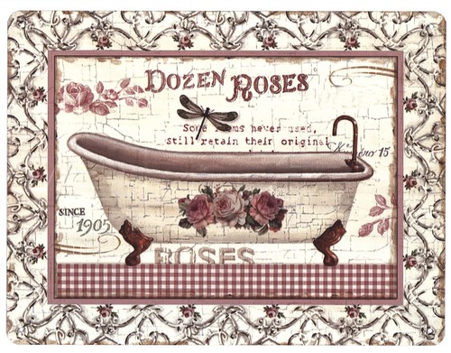 Blechschild dozen roses - blechschild,