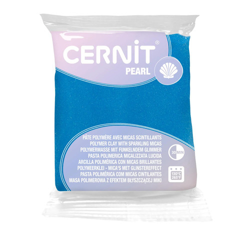 Cernit pearl 56g blau - 6x,