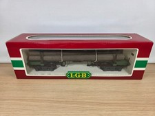 LGB Spur G  4066 - Langholzwagen beladen mit Baumstämmen - Sehr Gut - OVP