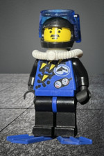 Lego® Minifigur div001a, Town Divers, Taucher Deep Sea Bounty Scuba Squad Shark