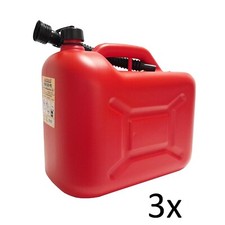 3x Kraftstoffkanister á 20 Liter KKR20PE ROT Benzinkanister 20L 3er Set Kanister