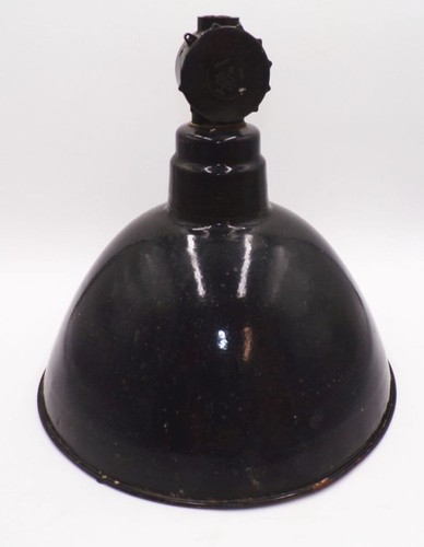 Lampenschirm emaille schwarz - emaille,
