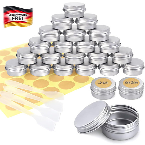 Aluminium döschen stück - döschen, 24