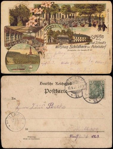 Litho wilhelmstadt berlin - litho, ak