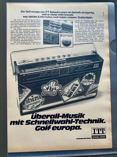 Itt schaub lorenz - itt, golf