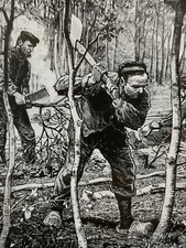 DRUCK LITHOGRAPHIE HOLZFÄLLER