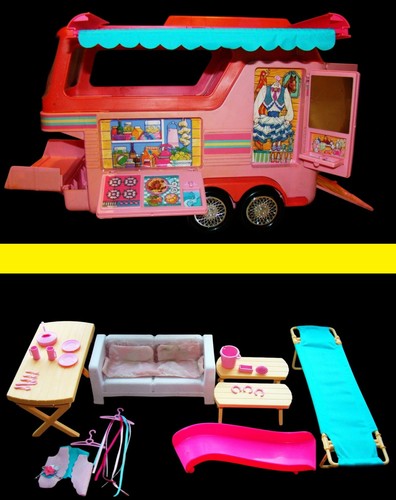 Barbie pferdeanhänger camping - pferdeanhänger,