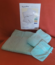 1 Duschtuch 70x100cm + 1 Handtuch 50x100cm + 1 Waschhandschuh in türkisgrün