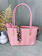 Damen Handtasche Shopper rosa Taschengurt Leo Tasche City Bag