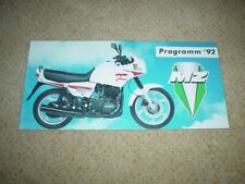 orig. MZ ETZ 125 150 251 301 500 Tour FUN Classic 1992 Prospekt Rotax NE VE RX