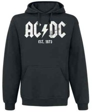 ACDC Hoodie EST 1973 Kapuzenpullover Black + kleine Überraschung Restposten