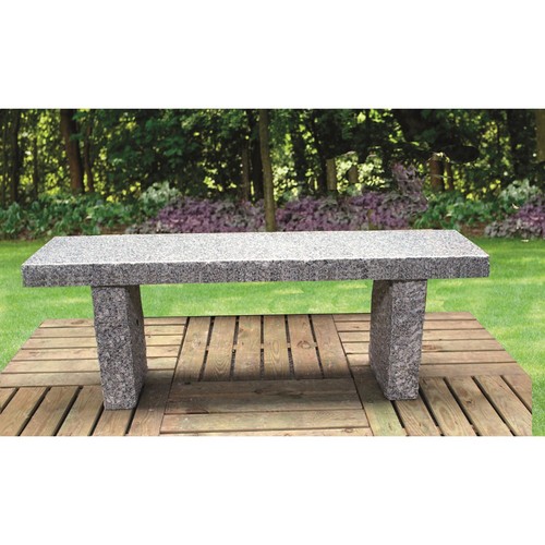 Gartenbank granit gerade - gartenbank,