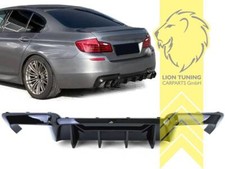 Heckansatz Heckspoiler Diffusor für BMW F10 Limo F11 für M-Paket schwarz glänzen