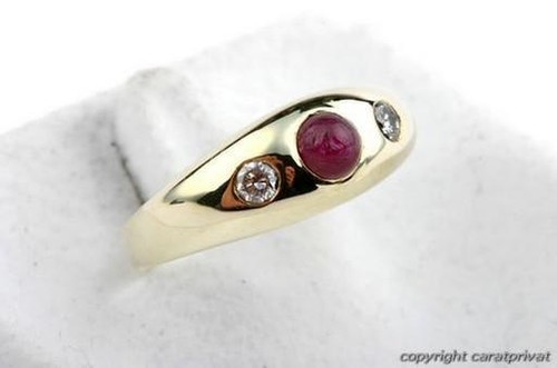 Rubin ring 14kt 585 - er, gold