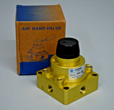 Drehhebel-Handventil HV-02 PT 1/4 Zoll Port Luftstromsteuerung 3 Positionen NEU