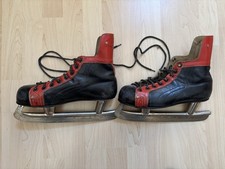 Schlittschuhe I Kovopol Tornado I Leder I Schwarz-Rot I Gr. 42 I Gebraucht