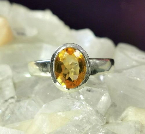 Ring mit citrin - , citrin,