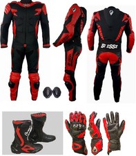 Motorradkombi leder und stoff - motorradkombi,