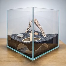 Reptil oder Aquarium unterirdische Ecktunnelhöhle/Cory Fisch Tank Zubehör