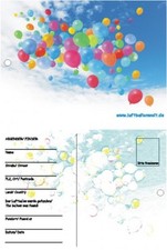 50 Ballonflugkarten Bunte