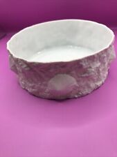 Hutschenreuther Bisquitporzellan Schale OP ART Matte Vintage Shell Relief Matte