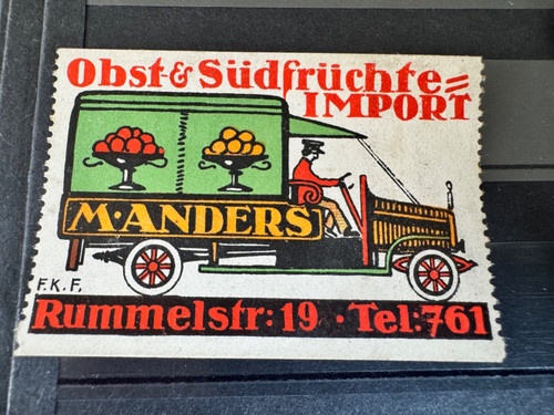 Reklamemarke siegelmarke - reklamemarke,