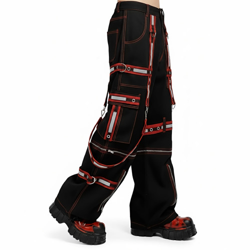 Men black gothic tripp - men's, pants