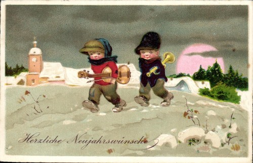 Neujahr kinder mit - (73422),