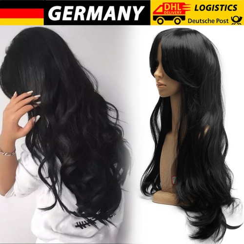 Perücke schwarz 70cm - perücke,
