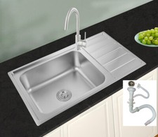 86x50 Küchenspüle Edelstahl