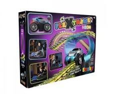Smoby Toys FleXtreme Neon Kinder Rennbahn flexible Autorennbahn Spielzeug