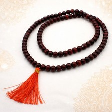 Rosenholz Mala Kette Buddha