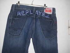 REPLAY BLUE JEANS*SONDERMODELL!*W32L34*dkl.-blau-MV975B034&NiegelNagelNEU+UNISEX