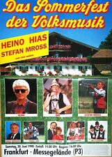 SOMMERFEST DER VOLKSMUSIK 1990 FRANKFURT - Concert Poster - Plakat - A1 F/U 568