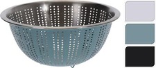 farbiger Edelstahl - Seiher, 28 cm, Nudelsieb