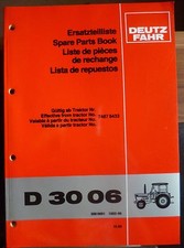 Deutz Fahr Schlepper D3006 Ersatzteilkatalog