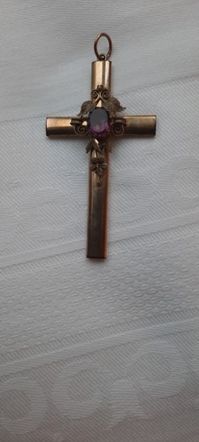 Goldenes kreuz anhänger - goldenes,