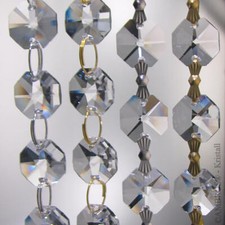 33cm Kristall Kette ~16x