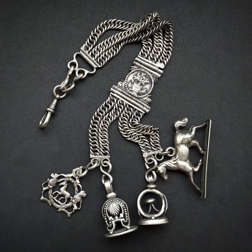 Antike taschenuhr kette zunft - taschenuhr,
