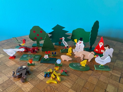 Tierfiguren konvolut holz - konvolut,