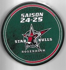 Eishockey Puck EMBLEM STAR BULLS ROSENHEIM  SAISON 24/25      DEL NHL