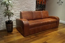 Echtleder Sofa Rindsleder Couch mit Bettfunktion Echt Leder Ledersofa Volleder