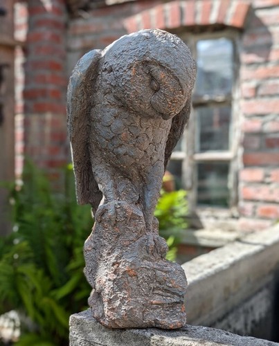 Grosse garten statue - statue, eule