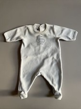 PETIT BATEAU ♥ BODY EINTEILER STRAMPLER ♥ BABIES ♥ GR.54 CM1 MONAT ♥ HELLBLAU